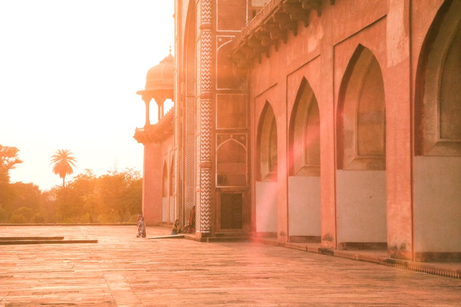 ​A sunset spent at the Tomb of Akbar the Great in Agra, India. 